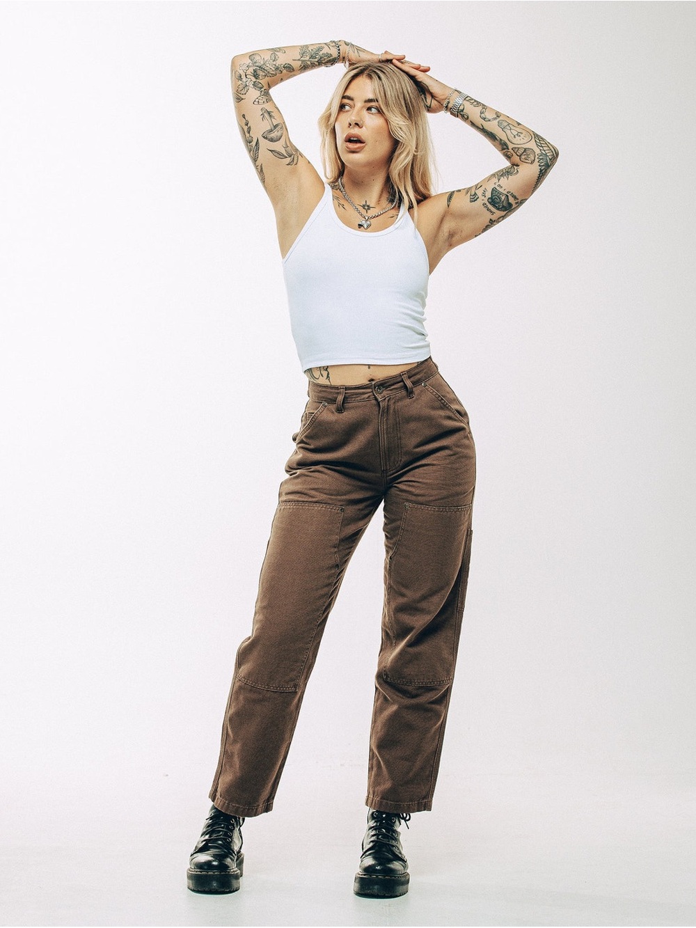 P&Co Albion Carpenter Pants – Caribou - Picture 8 of 16